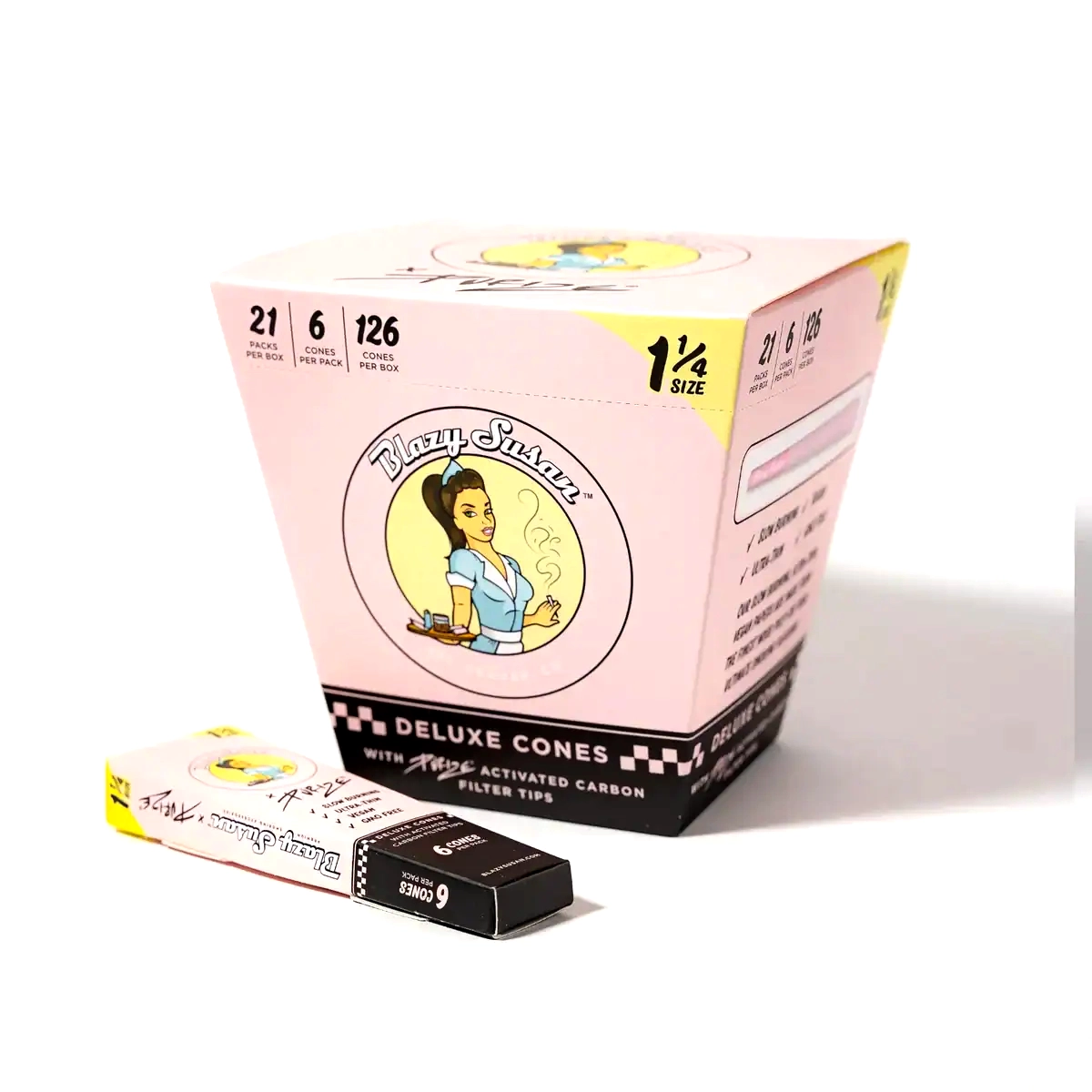 Blazy Susan Pink Blazy X Purize Deluxe Cones | 1 1/4 Size | 6 Pack | 21 Count Display product image